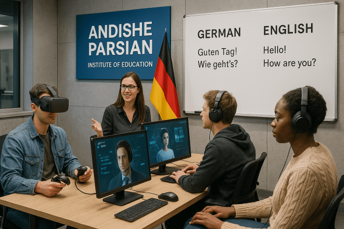 یادگیری زبان با تکنولوژی: بهترین روش‌های آموزش انگلیسی و آلمانی در سال ۲۰۲۵