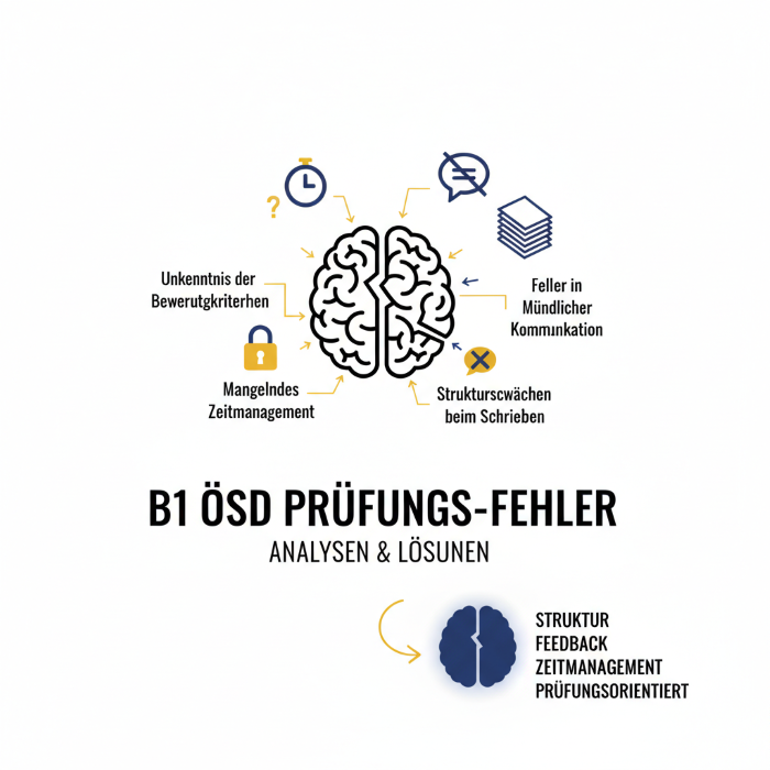 اشتباهات رایج زبان‌ آموزان در آزمون B1 ÖSD