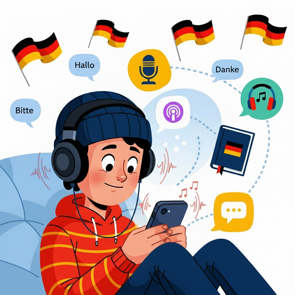 معرفی ۵ اپلیکیشن رایگان برای تقویت مهارت شنیداری آلمانی